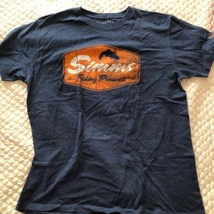 Navy Blue Men’s Simms fishing tee size L